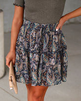 Ayden Paisley Mini Skirt